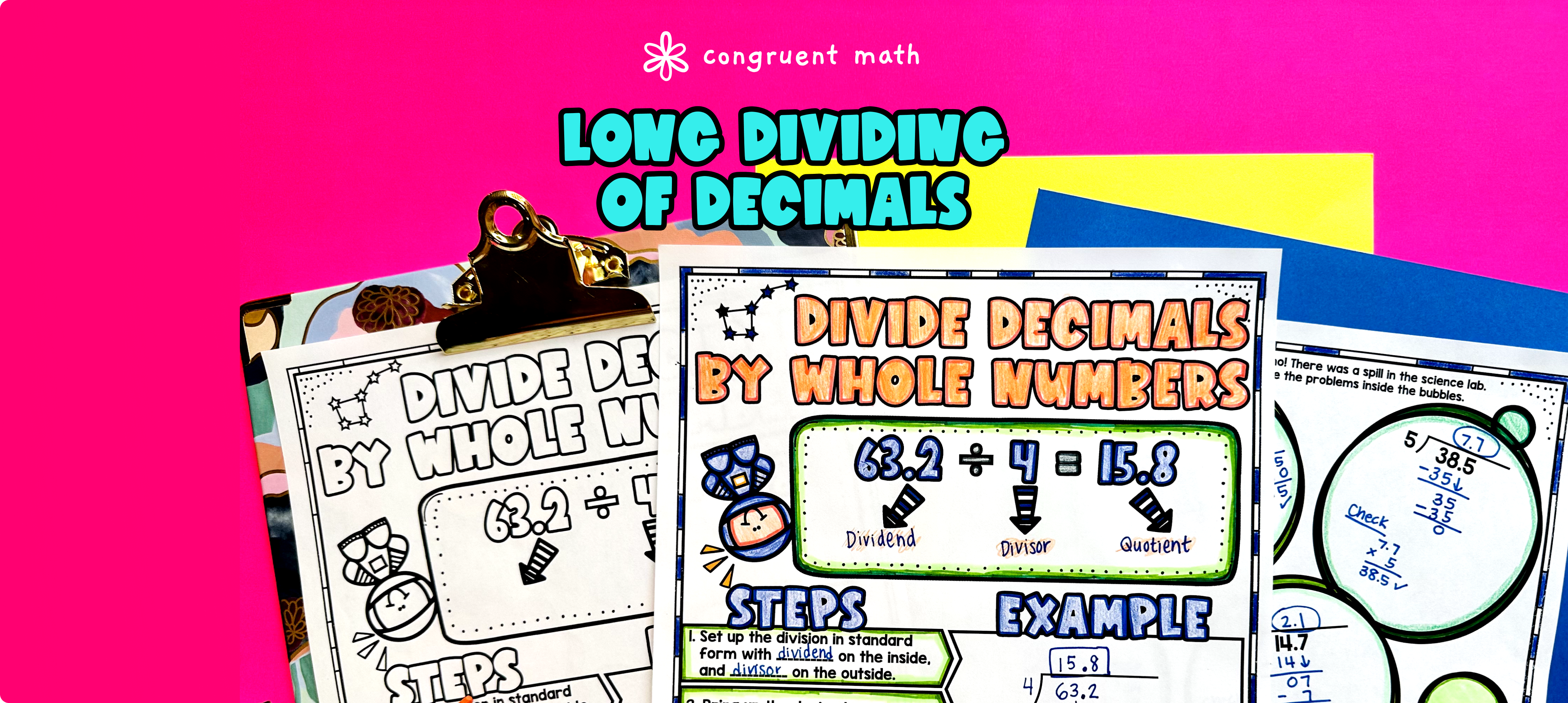 Dividing Decimals by Whole Numbers (Long Division of Decimals) Lesson Plan