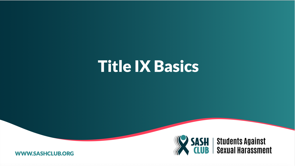 Title IX Basics