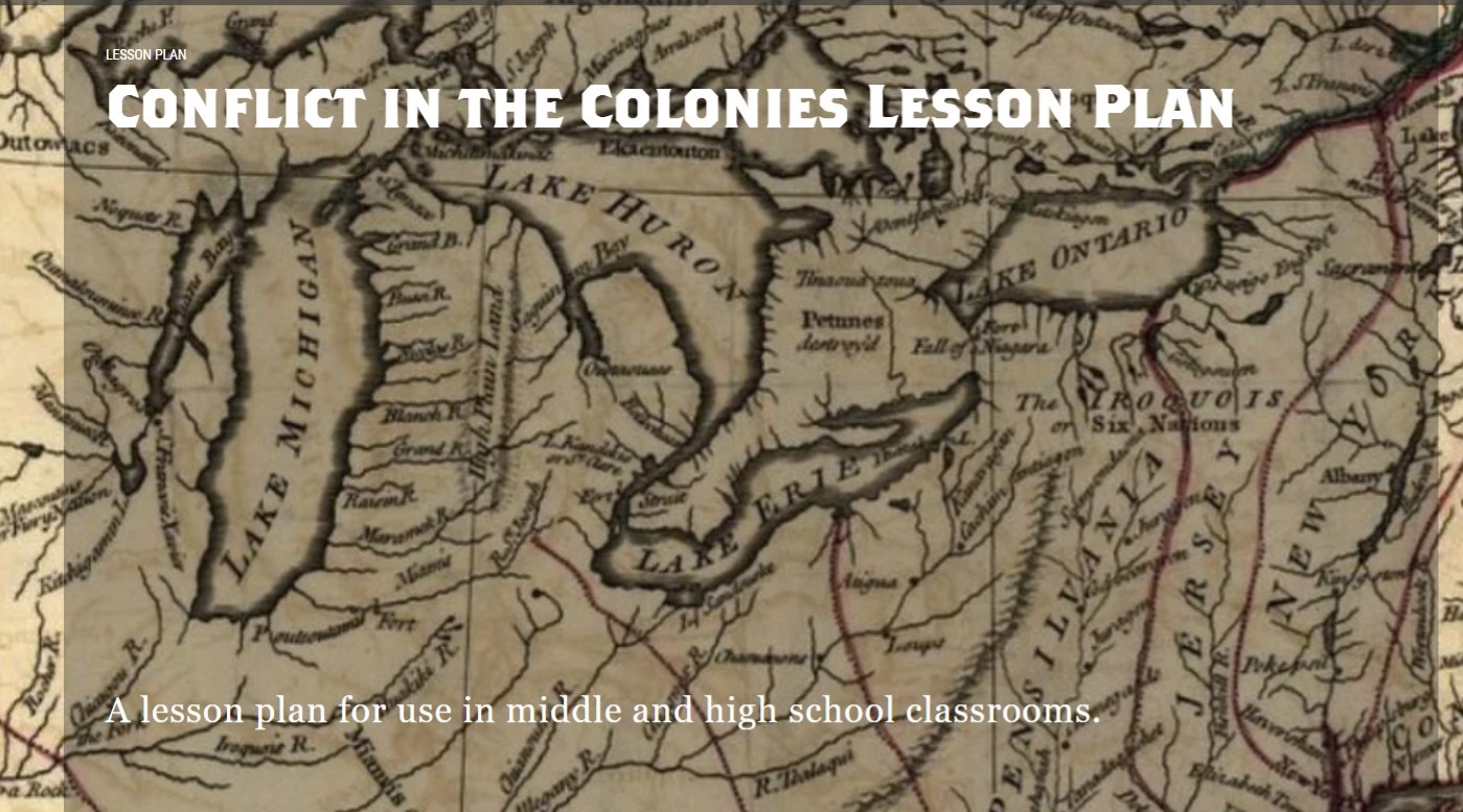 Conflict in the Colonies Lesson Plan 