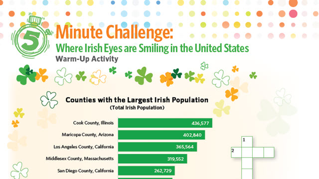 5 Minute Challenge: Irish-American Heritage Month