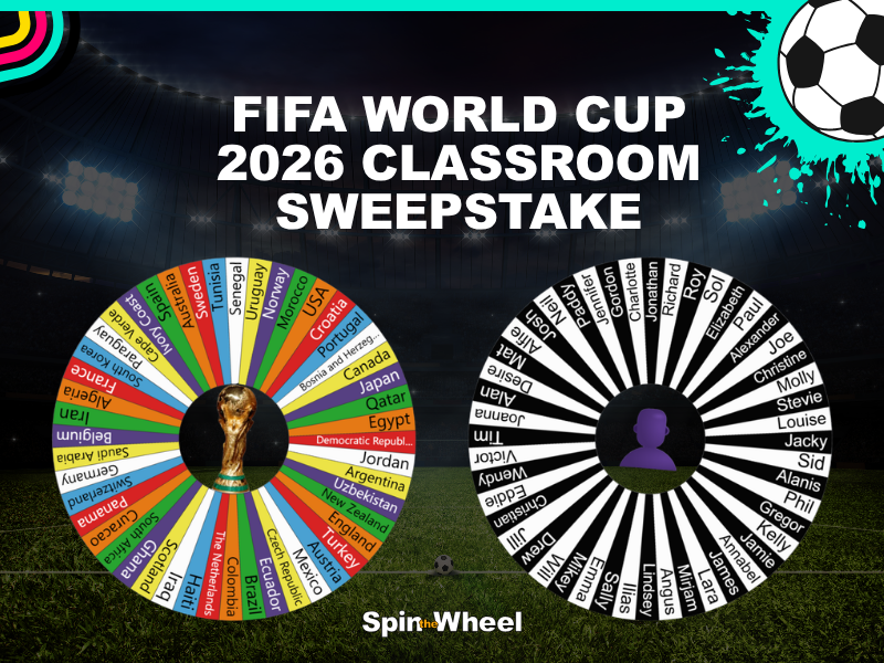 FIFA World Cup 2026 Classroom Sweepstake