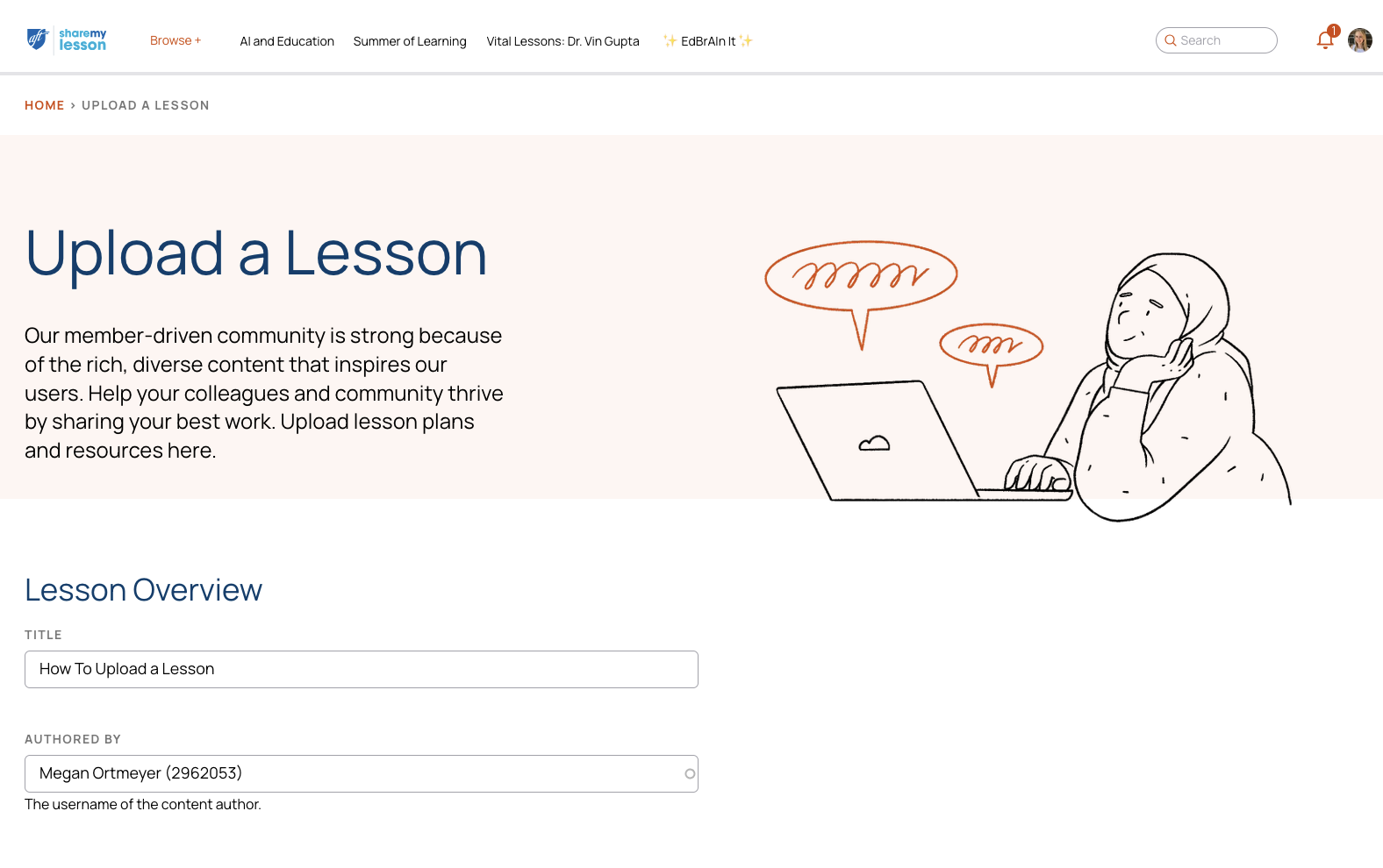 How to Upload a Lesson