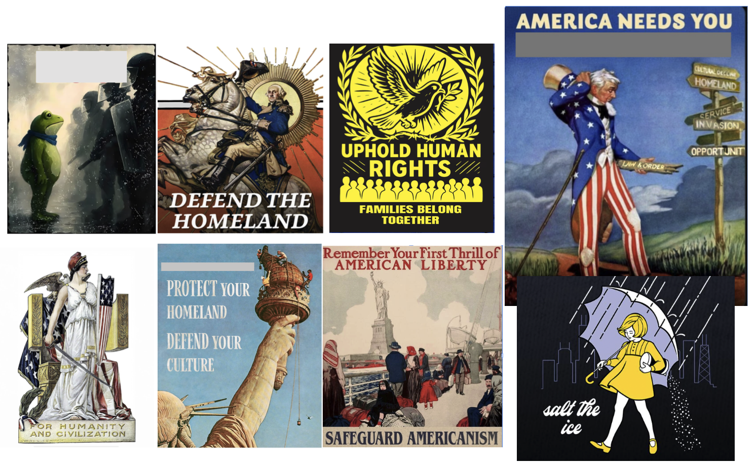 ICE, Immigration and Patriotism in Political Posters
