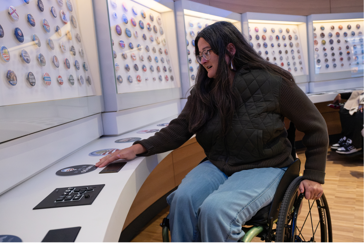 Accessible Exhibit at the Obama Presidential Center.  