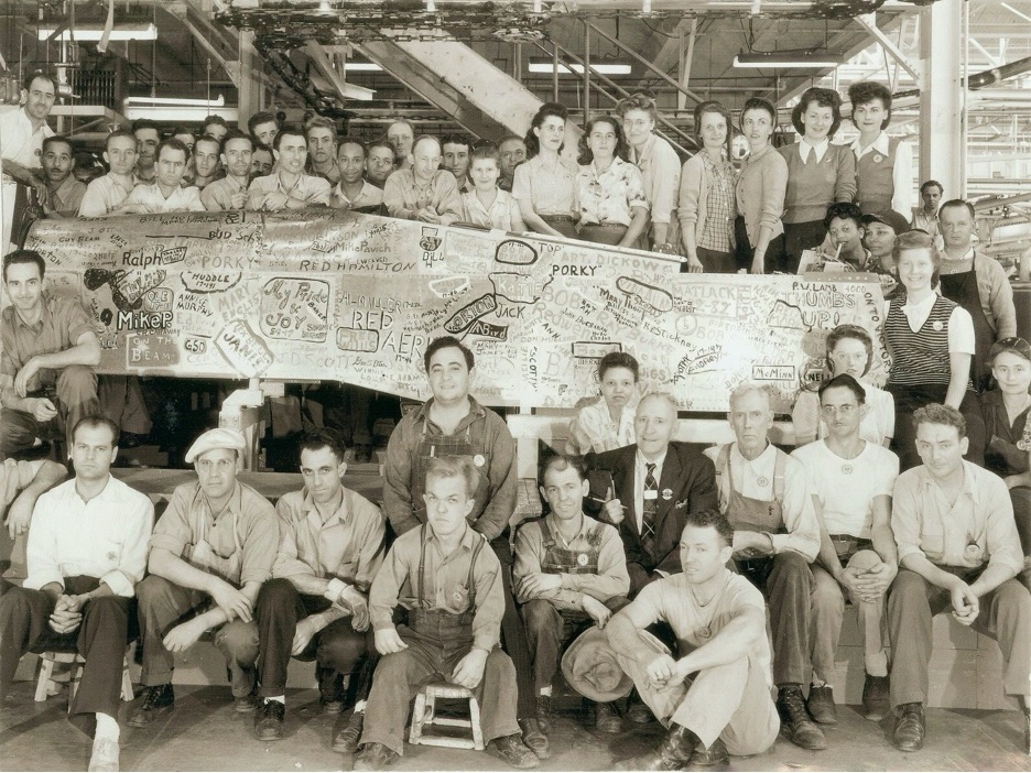 Crew at North American Aviation in Los Angeles. National Park Service RORI1678