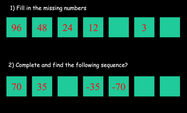 Patterns in numbers