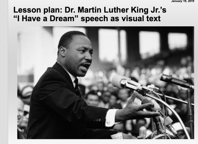 I Have a Dream: Speech as Visual Text