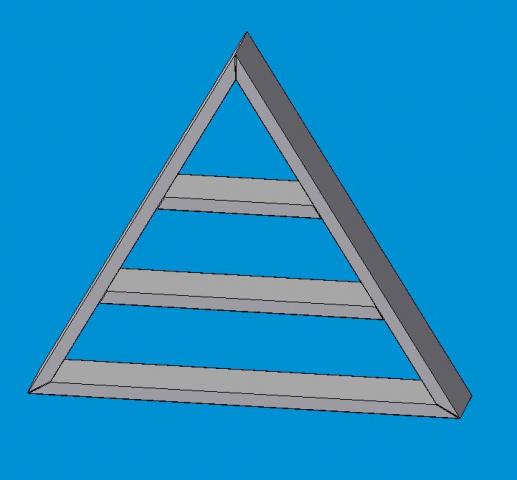 Triangular Shadow Box project, Easy, Quick, Wood-working